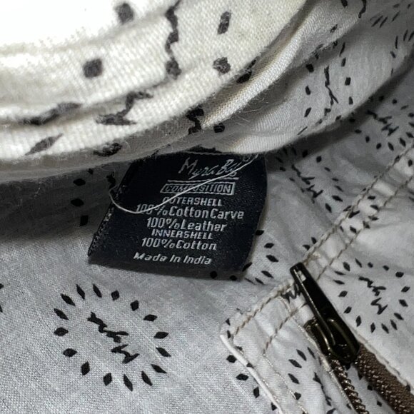 Myra Canvas & Leather Tote Crossbody Bag - Picture 2 of 8